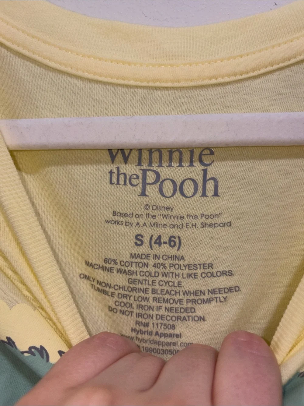 Disney Yellow Winnie-the-Pooh Hundred Acre Wood Pajama Set